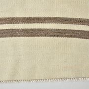 6x9 Cream & Brown Contemporary Vintage Kilim Rug, 184x282Cm