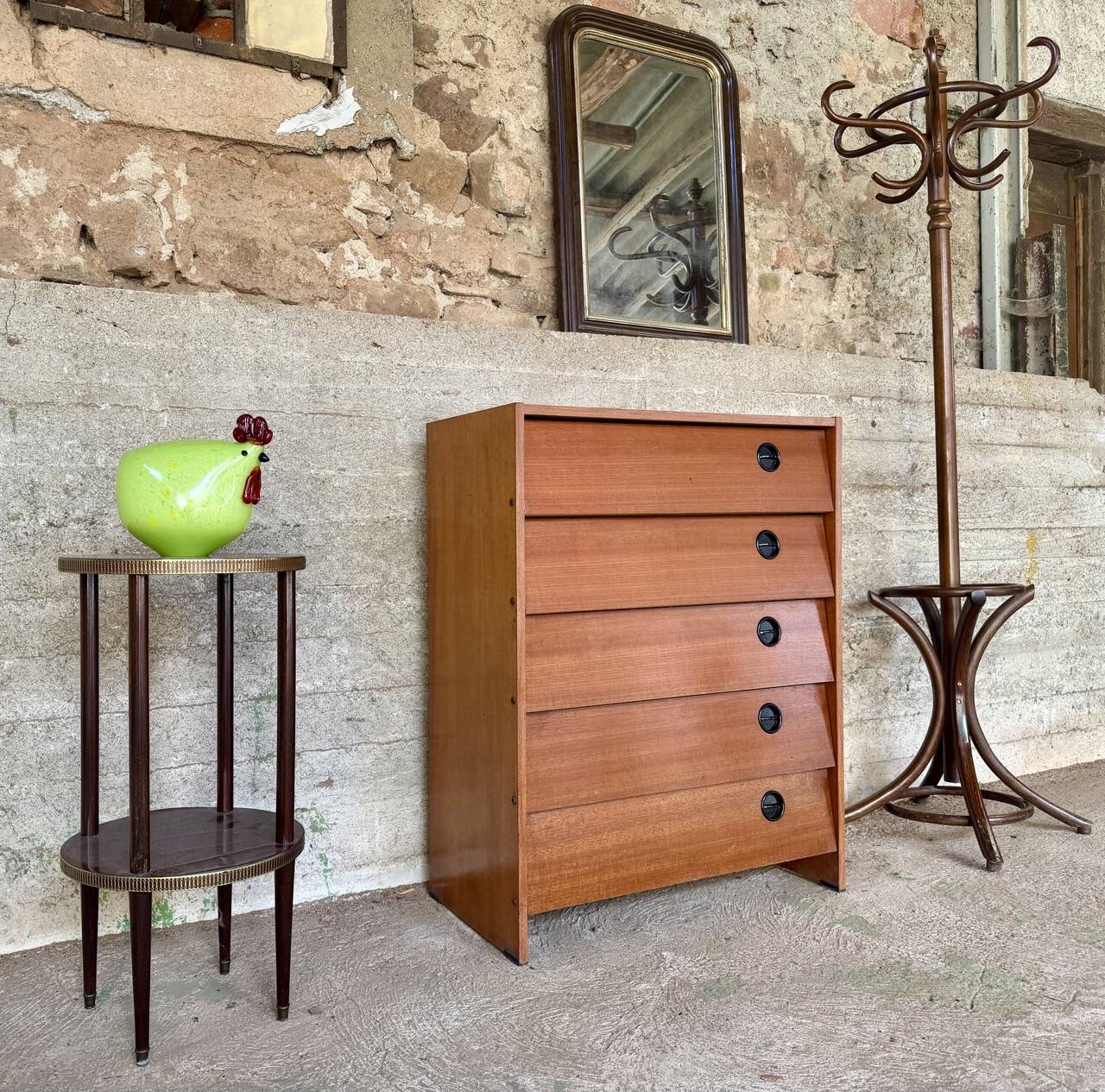 Vintage teak shoe cabinet – 1960s