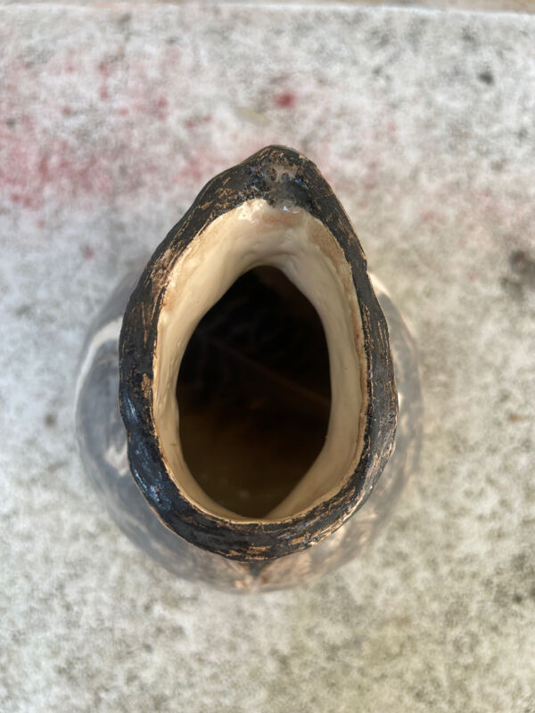 Vase en céramique pingouin XXe
