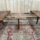Extendable oval table in Louis XVI style – Walnut and Burl Marquetry