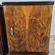 1940 Art Decò nightstands in walnut with door and shelf