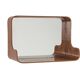 Mid-century wall mirror with shelf