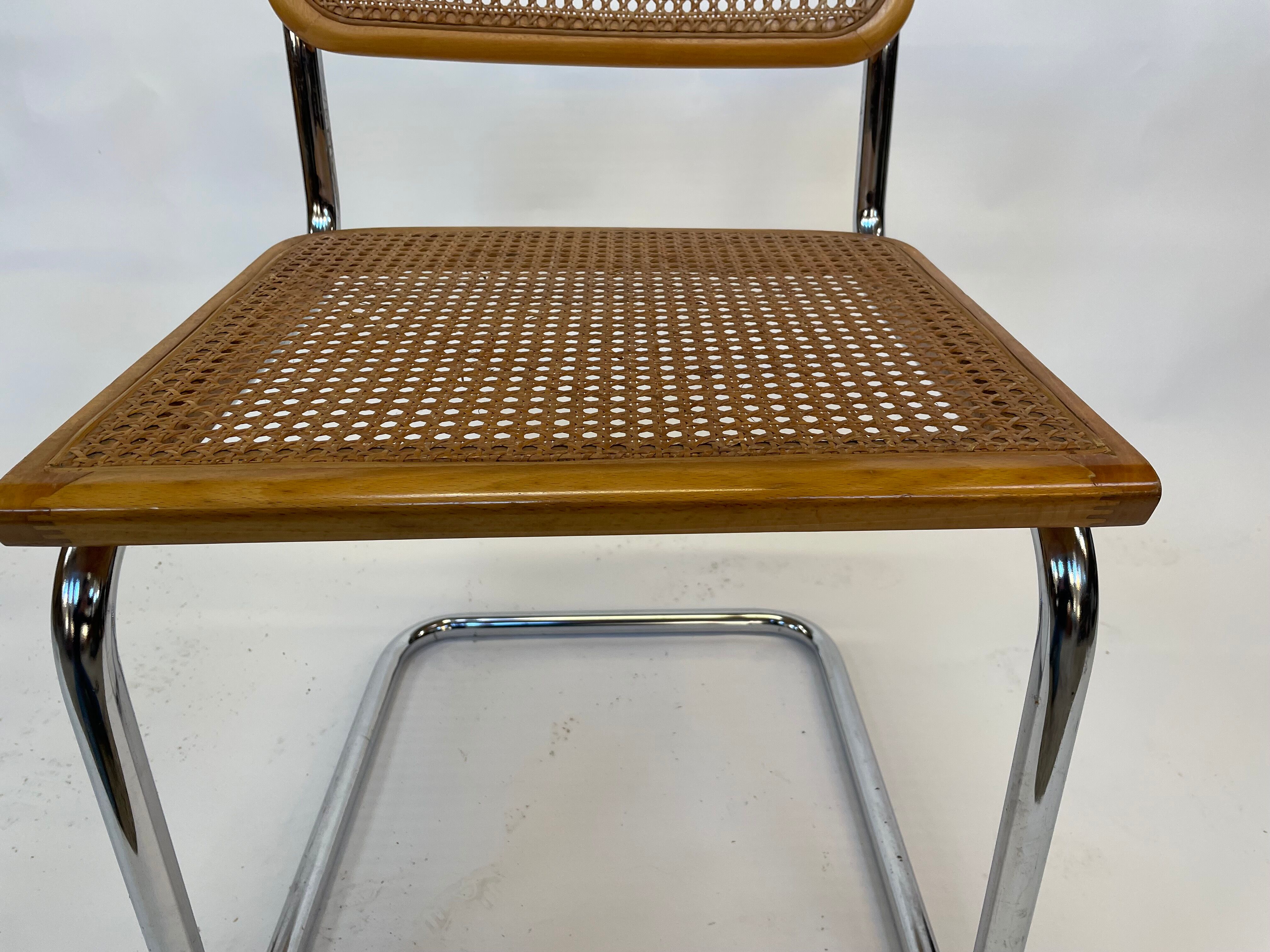 Cesca design chair b32 model in chrome