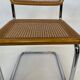 Chaise design Cesca modèle b32 en chrome