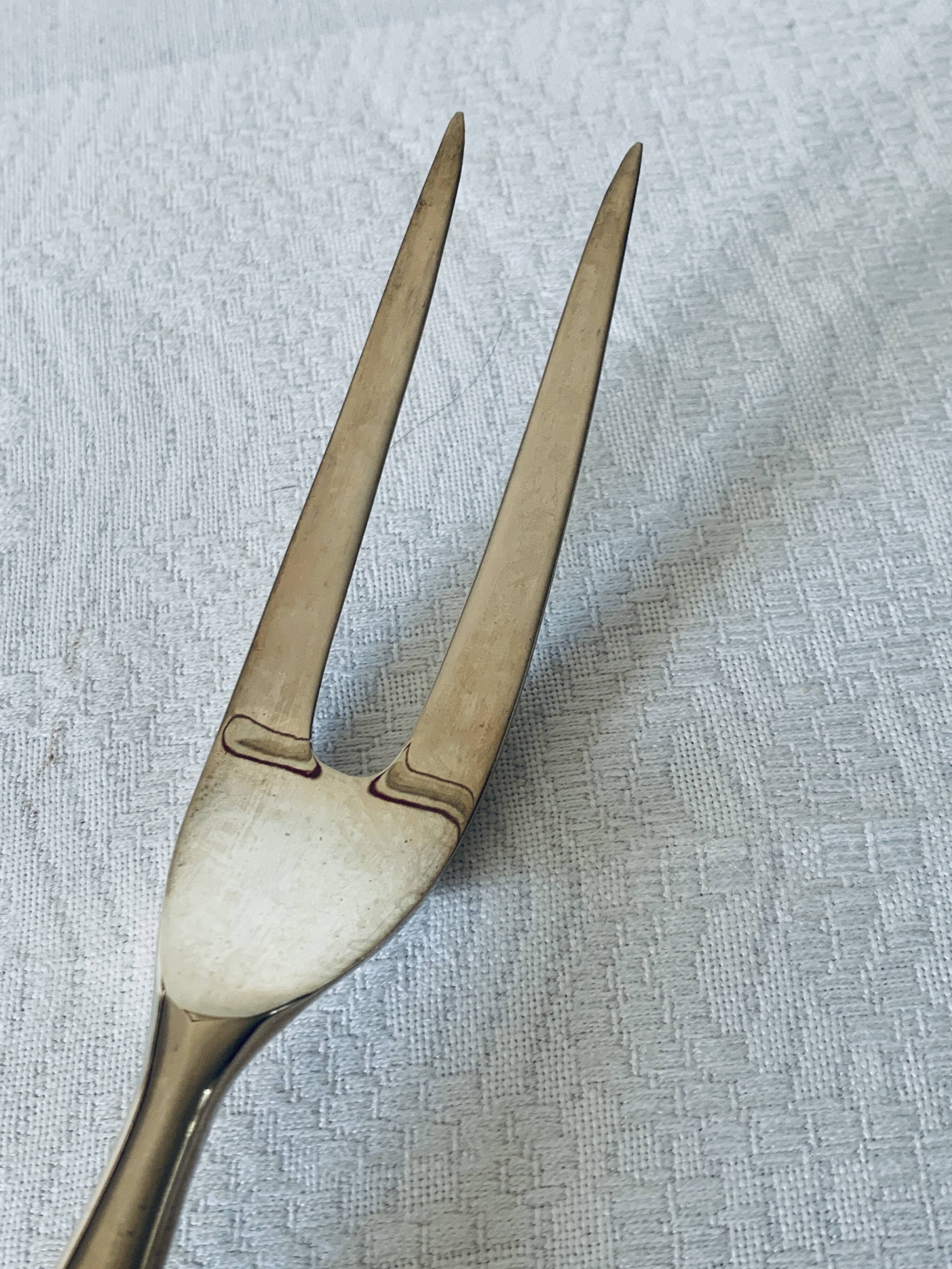 Silea 2-piece grape cutting service in silver-plated metal