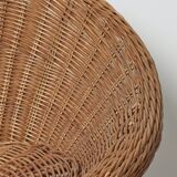 Set of three wicker rattan chairs, 1960s