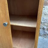 Oak Library 1960-70s French Design shop window industrial Art Deco