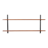 Vintage wooden and metal shelf, 1960