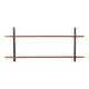 Vintage wooden and metal shelf, 1960