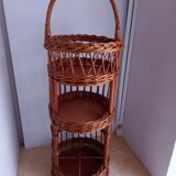 Vintage rattan bar service