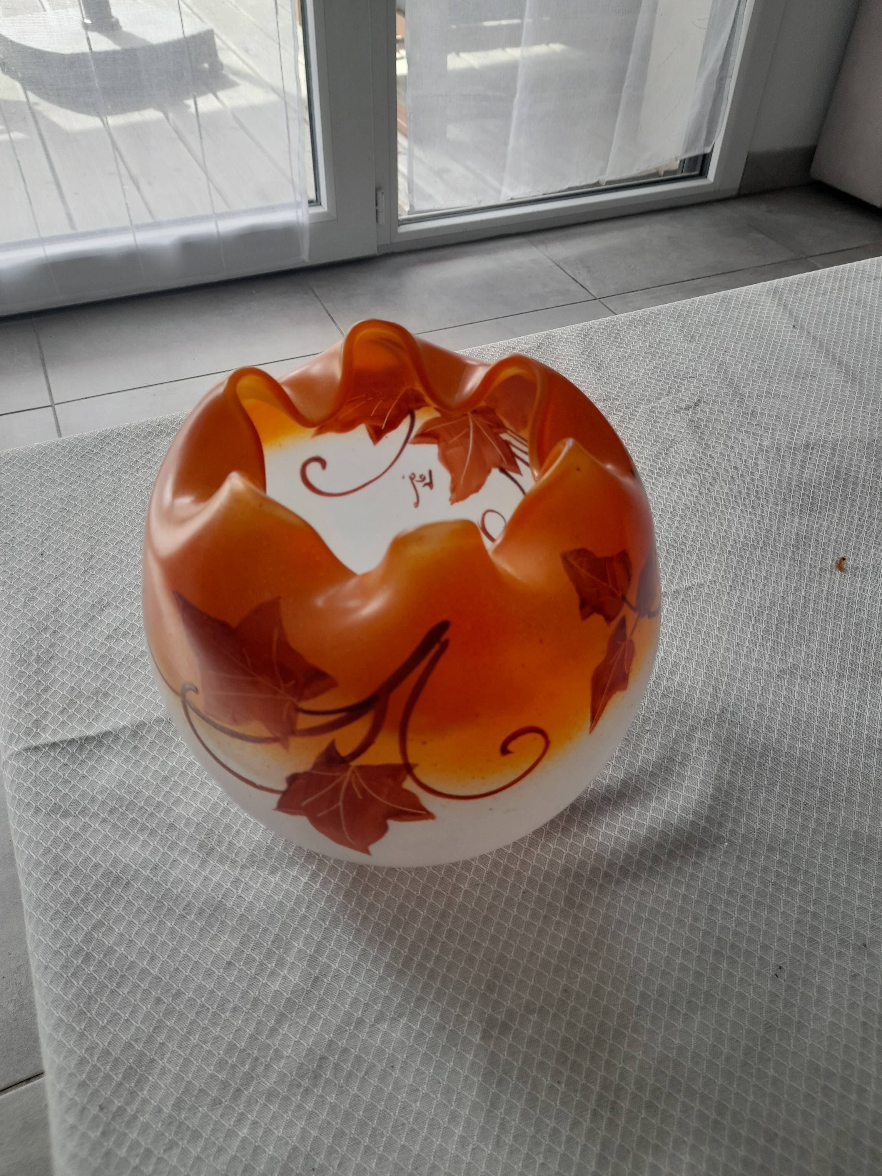 Vase boule Legras