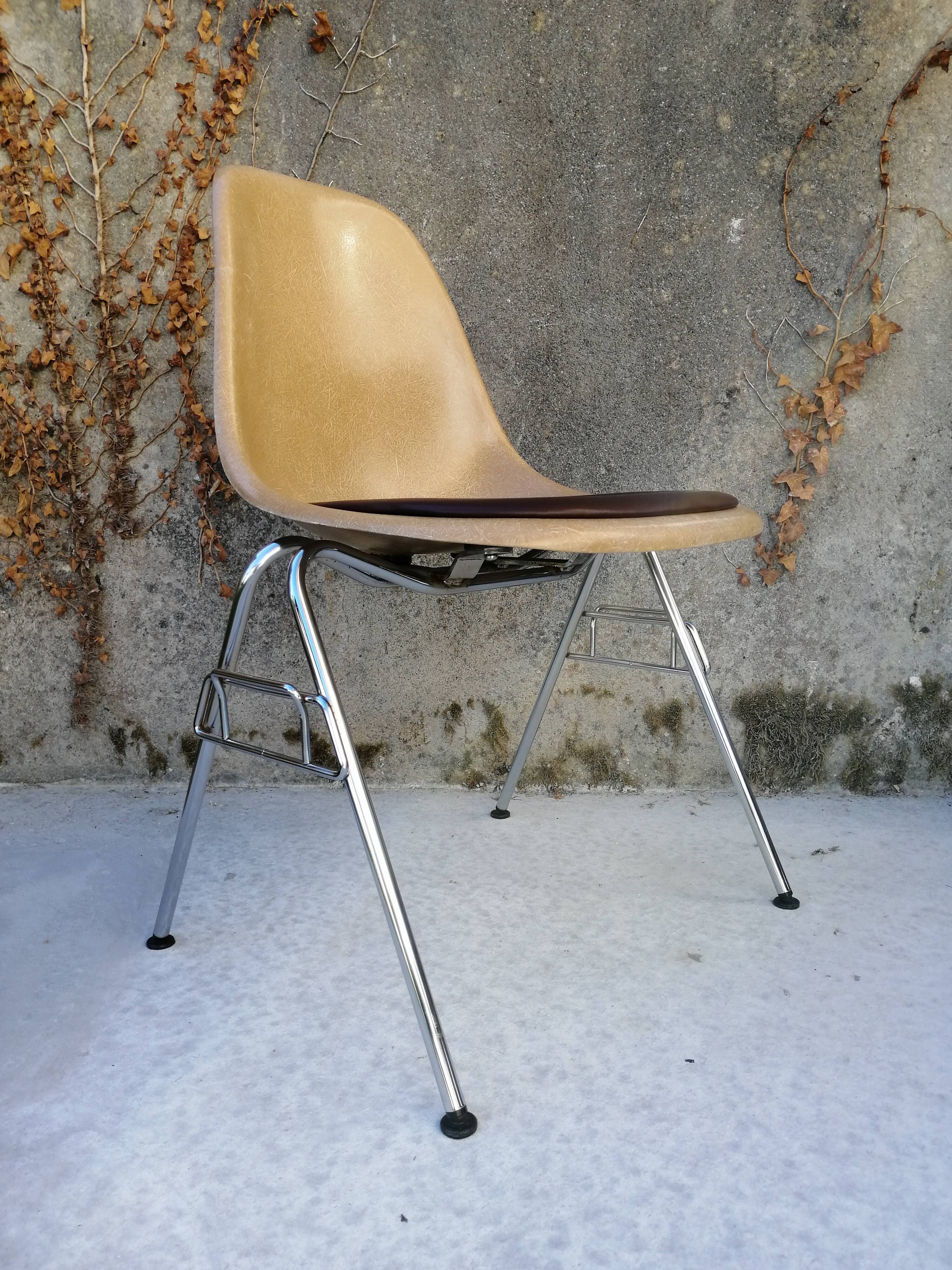 Lot de 6 chaises DSS Charles & Ray Eames pour Herman Miller Edition Vitra