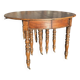 12-foot round oak table with 7 extensions / 20 people