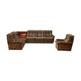 Green velvet sofa, 1960
