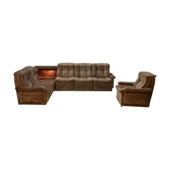 Green velvet sofa, 1960