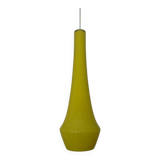 Yellow Teardrop Glass Ceiling Lamp from Holmegaard, Denmark, 1960s