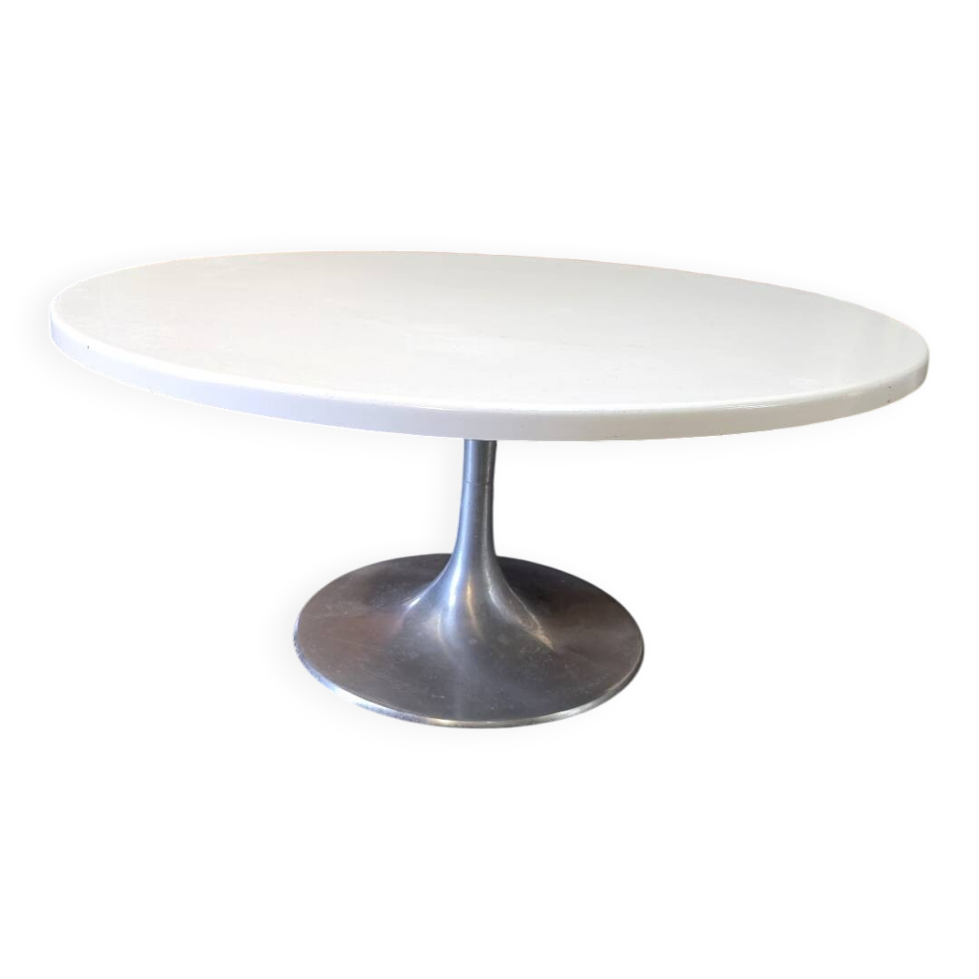 Table Basse Vintage pied tulipe par Werzalit des années 70