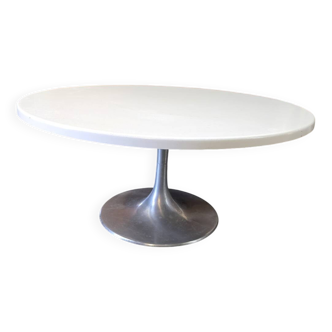 Table Basse Vintage pied tulipe par Werzalit des années 70