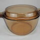 Old amber vision flat casserole dish 2.5l