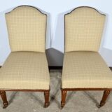 Pair of Cuban Mahogany Chairs, Restoration Period – Early 19th Century