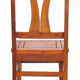 Set of 4 chairs in solid mahogany, vintage Art Nouveau, 1900
