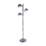 Space age eye ball floor lamp, chrome steel