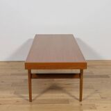 Table basse en teck du milieu du siècle par Johannes Andersen pour CFC Silkeborg, Danemark