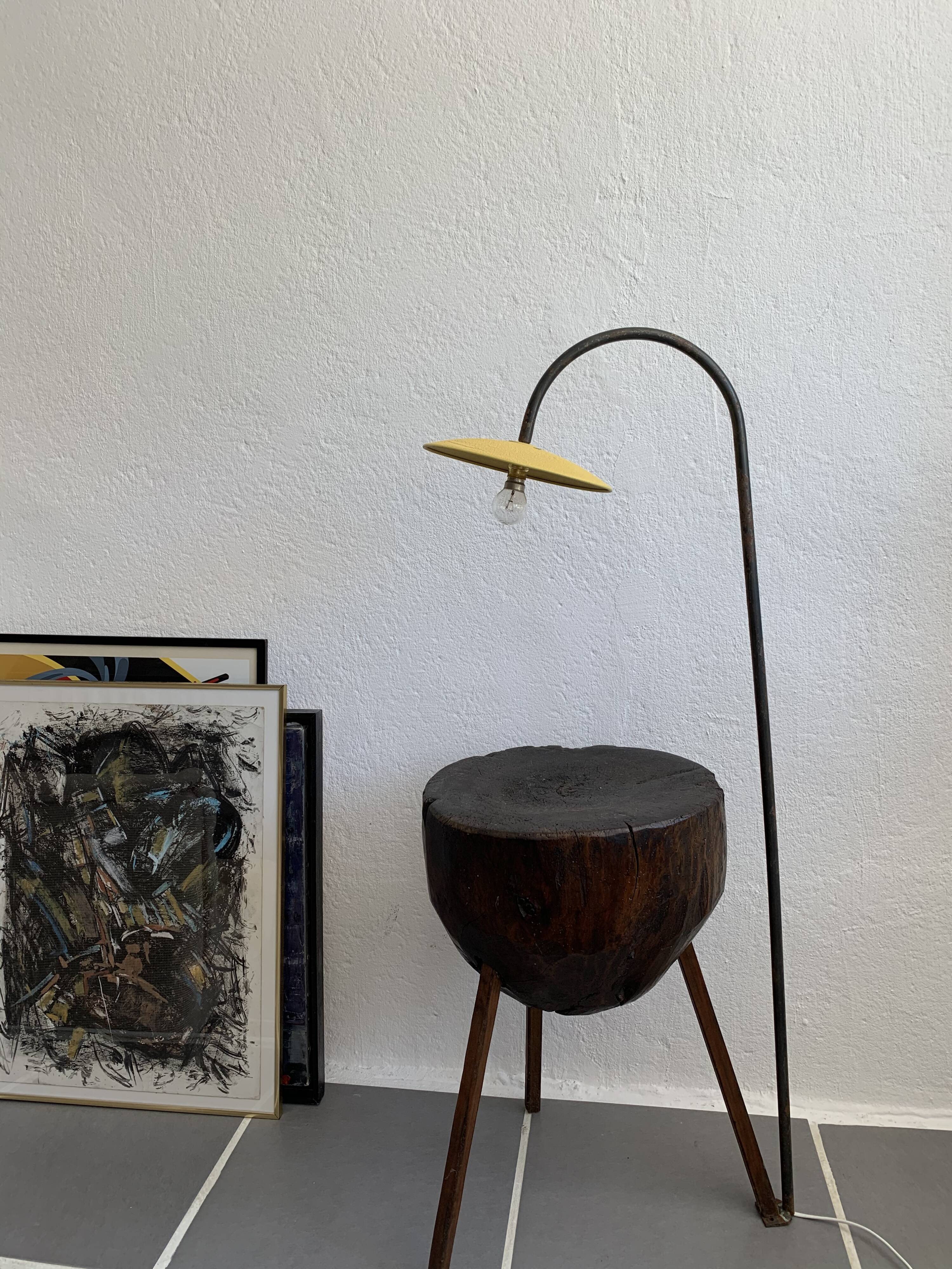 1950s tubular steel lamp