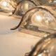 Set of 8 composable LP26 wall lamps by Carlo Nason for Mazzega-  Italy 1970