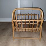 Rattan magazine holder