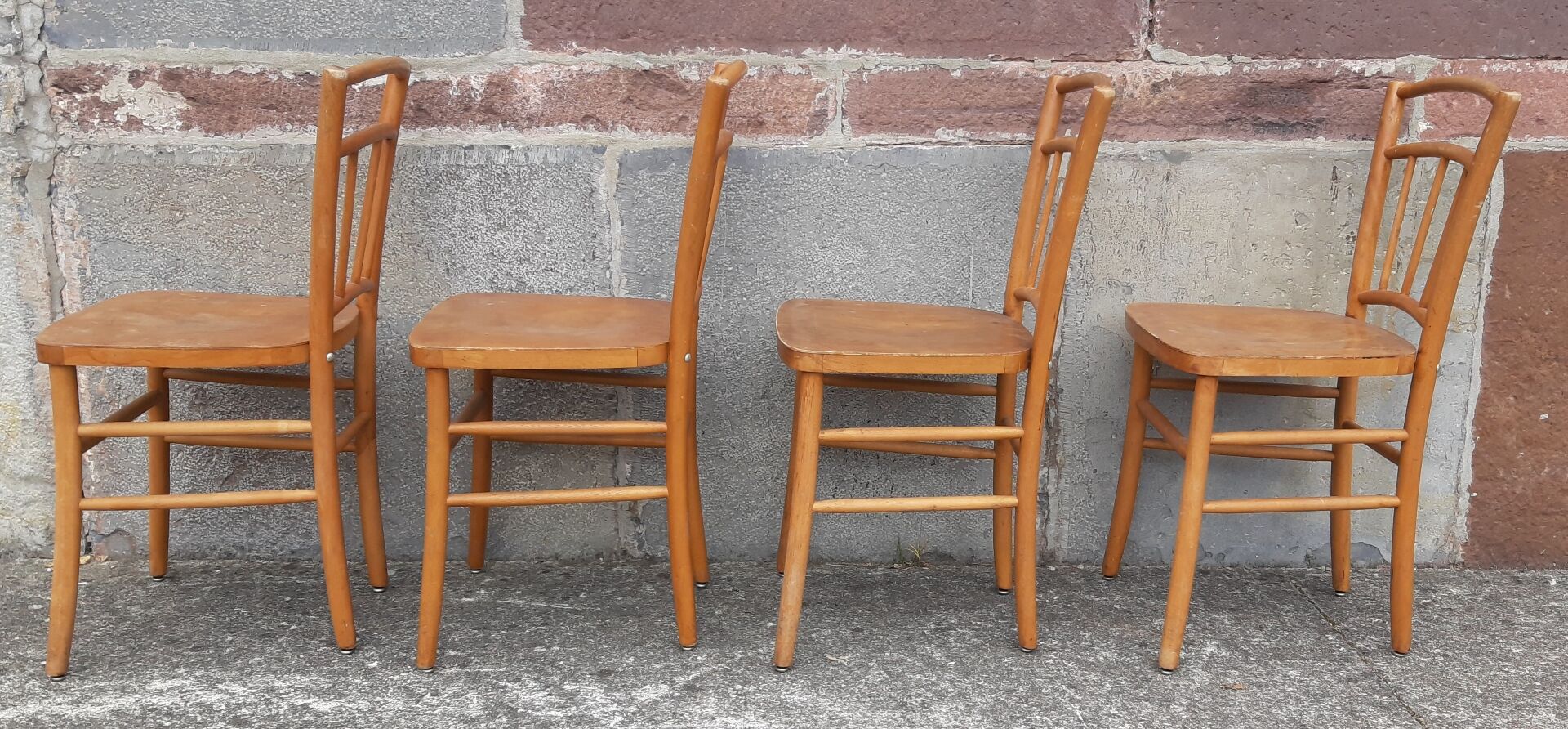 Chaises bistrot (Lot de 4 chaises)