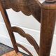 Small old chair wood and straw