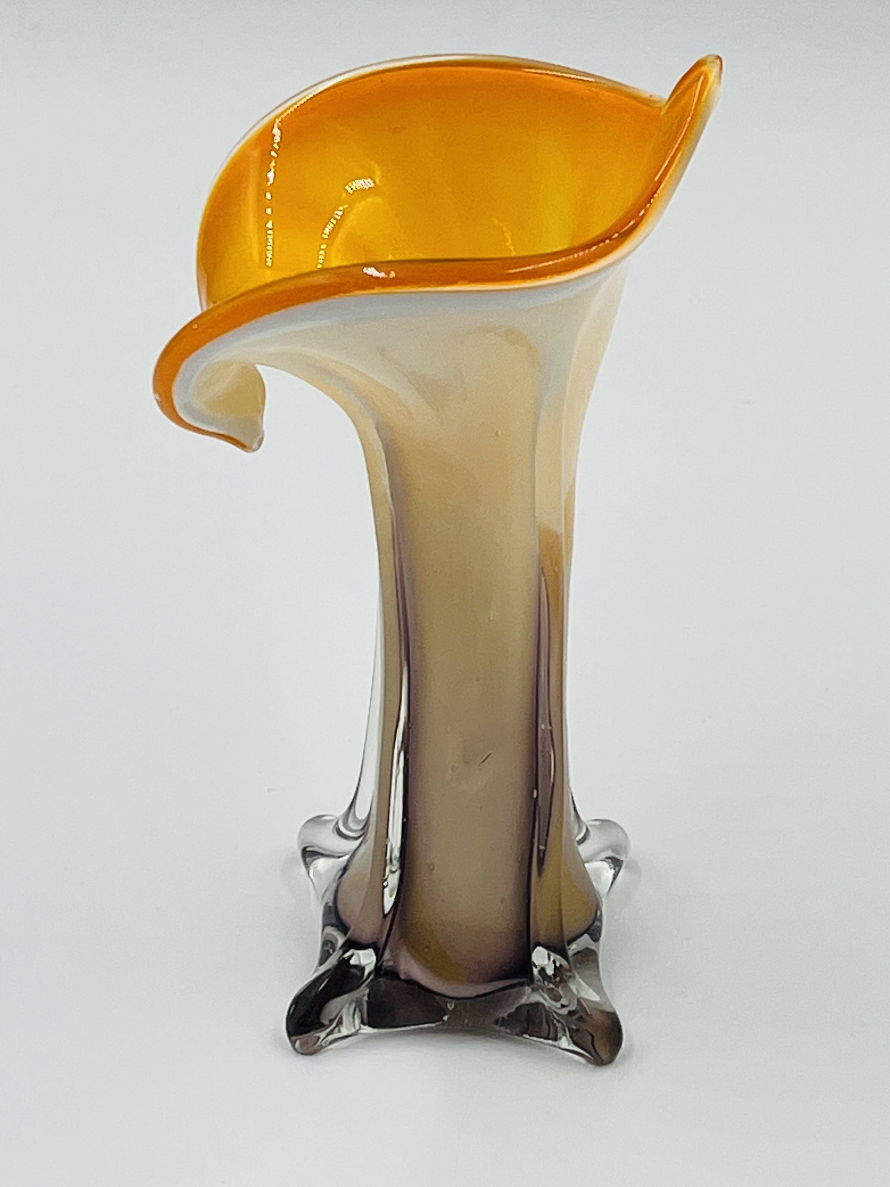 Arum vase in Murano glass