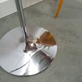 Space age chromen staande bol lamp vloerlamp