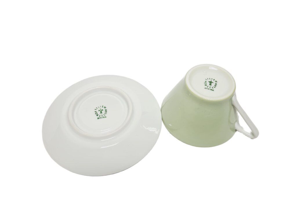 Postmodern cup and saucer, Austria, 1960s, set of 2