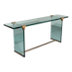 Peter Ghyzcy Side Table Model T30 solid glass 1960