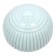 Art Deco ribbed ceiling lamp Polam Wilkasy, Poland, 1970s.