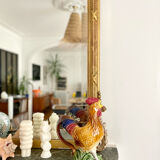 Slurry pitcher in the shape of a rooster