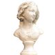 Bust of a young girl signed GRINAM NIAM Paris