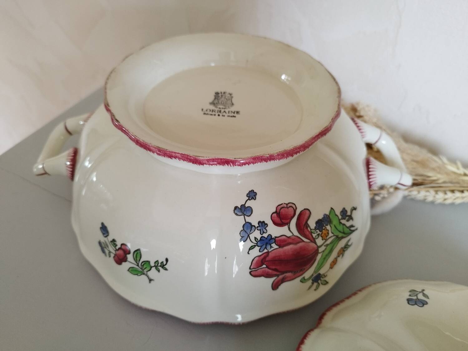 Gien earthenware soup tureen