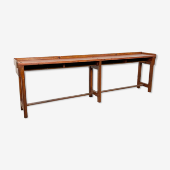 Console industrielle en bois