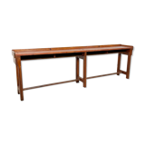 Large industrial wooden console table