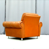 Armchair - Ottoman leather 1960