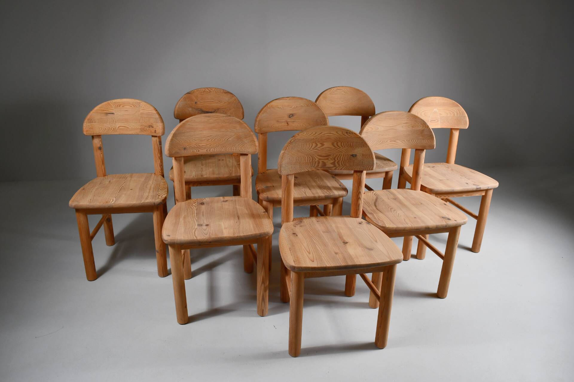 Set of 8 dining chairs by Rainer Daumiller. Denmark, 1970s.