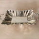 St Louis XV style letter tray, empty pocket, 20th century, in repoussé metal.