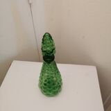 Italian bubbles glass carafe