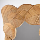 Rattan mirror