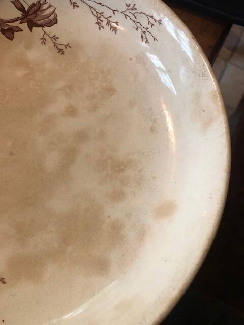 Earthenware compote by Jules Vieillard, Bordeaux