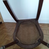 Set of two mahogany chairs, mother-of-pearl inlay, 1930s