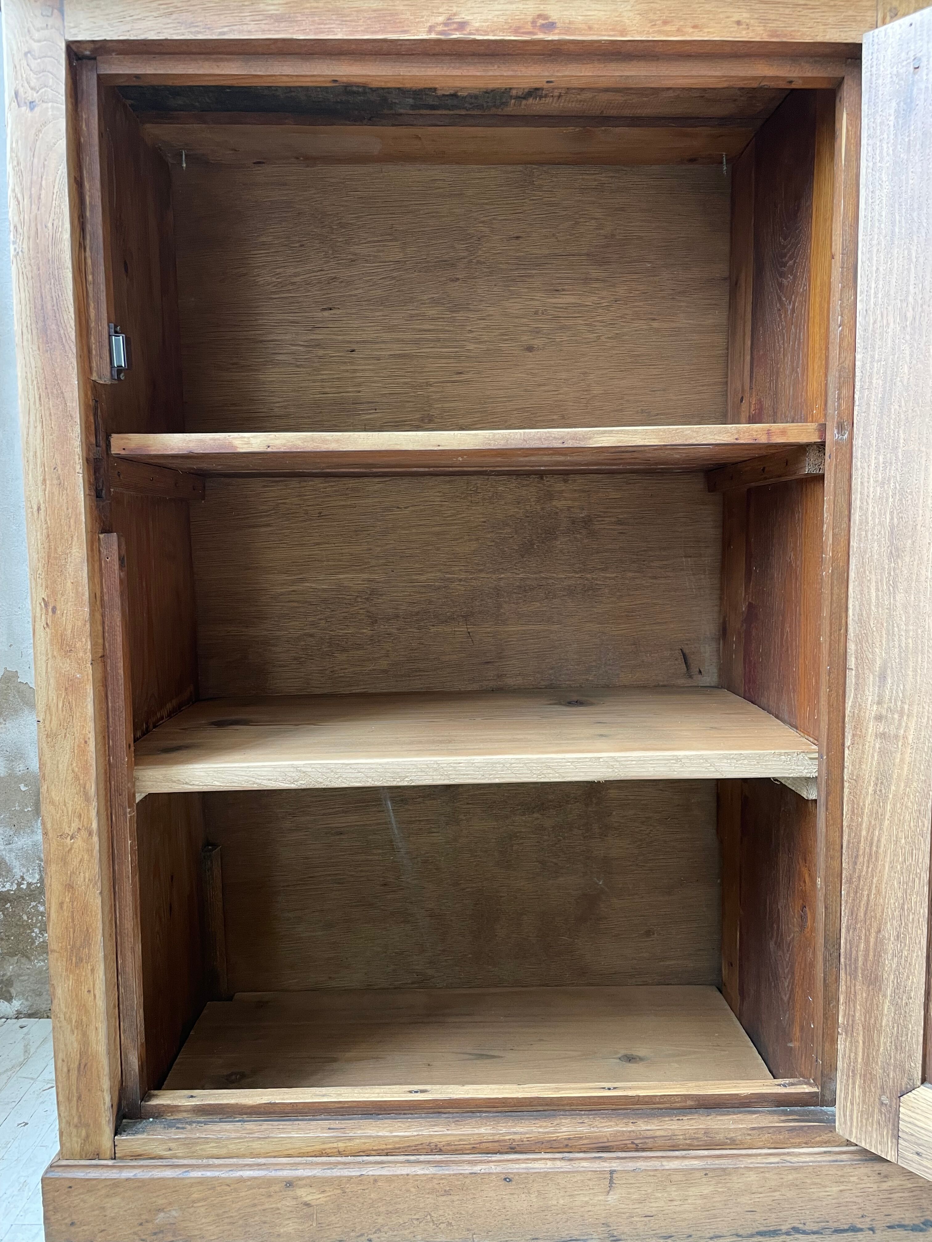 Oak showcase bookcase